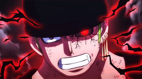 does zoro open his left eye